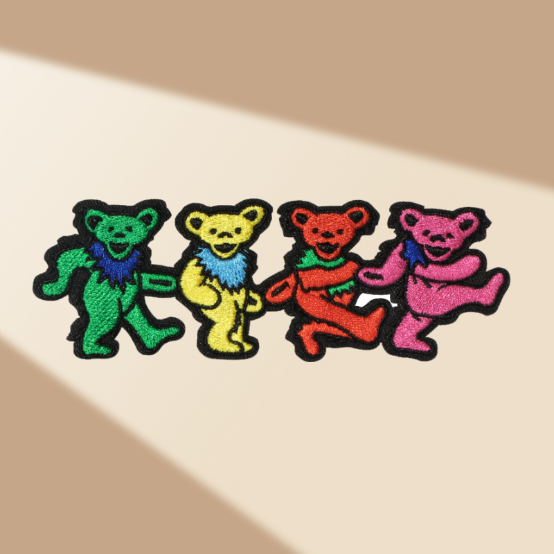 Embroidery Hat Machine - 1PC Grateful Dead Dancing Bears Embroidered