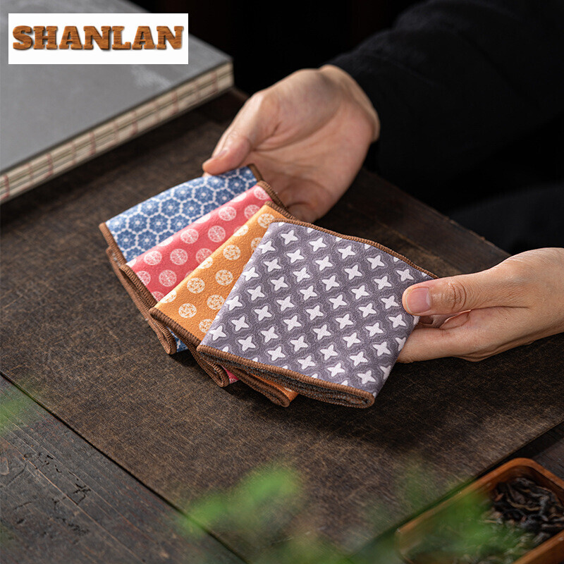 Embroidery Towel - Chinese Floral Embroidered Tea Napkins Cloth