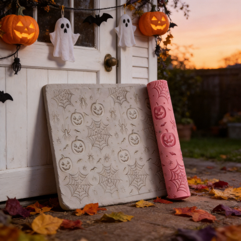 Embroidery Texture - DIY Pottery Craft Ghostly Flower Scattering