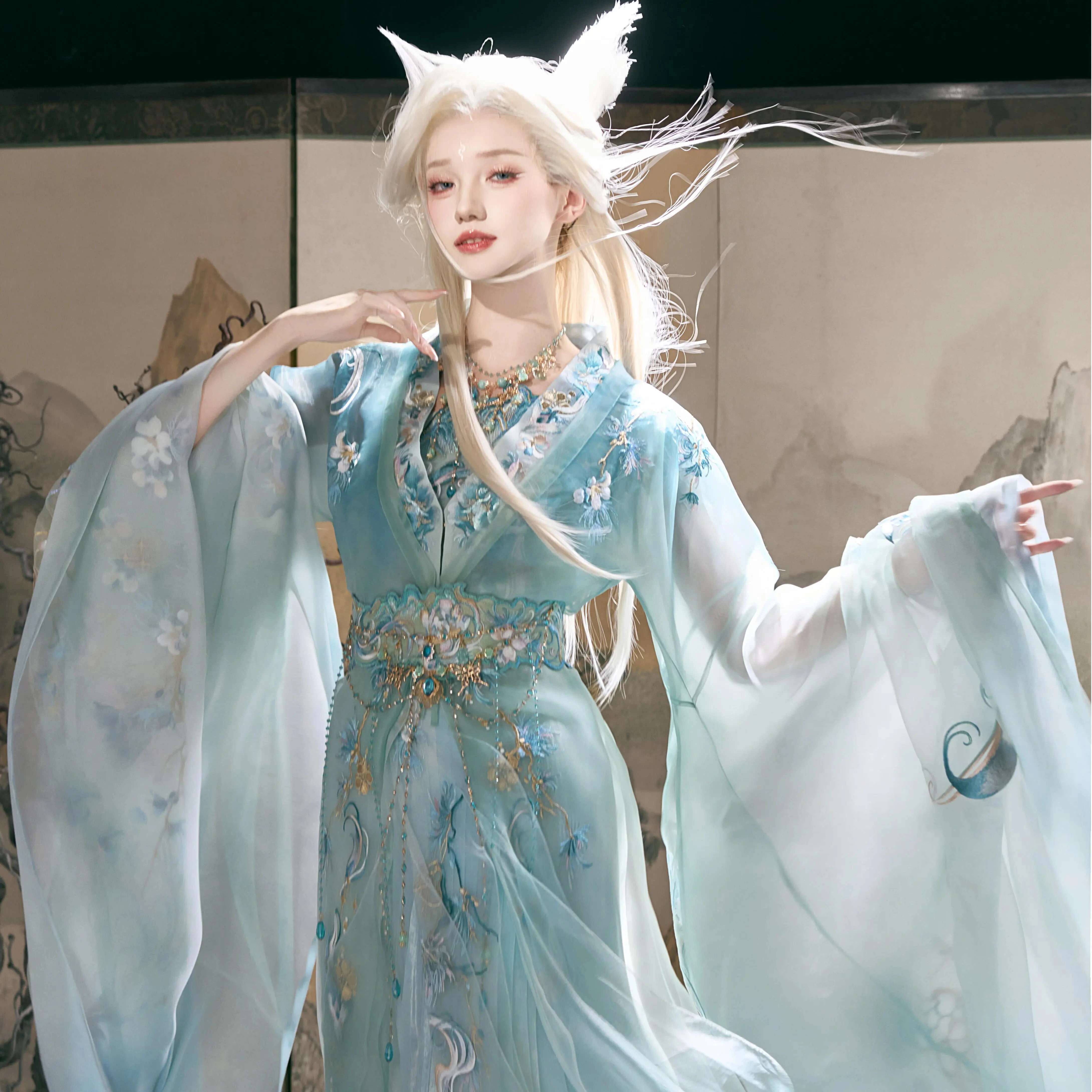Embroidery Knit - New Fiesta Carnival Halloween Cos Cosplay
