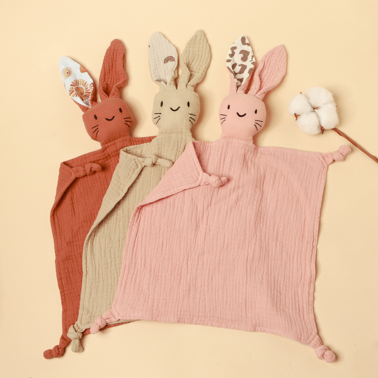 Embroidery Towel - Embroidered Drool Bibs With Different Ears