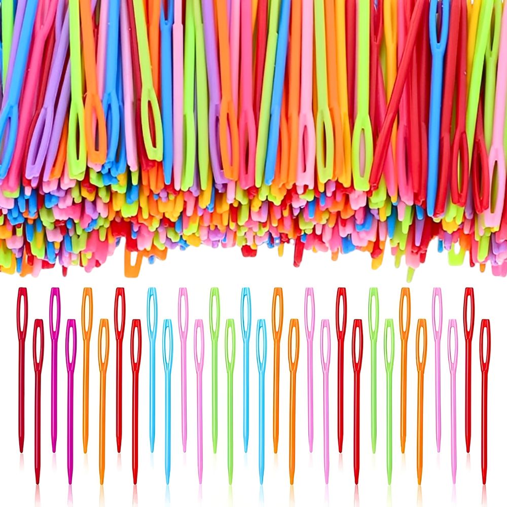 Embroidery Yarns - 50pcs 7cm Random Color Blunt Tip