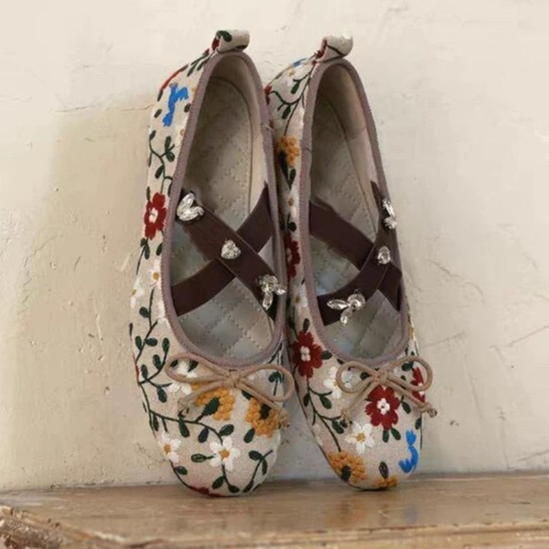 Embroidery Flower Ballet Flats – обзор и цена Embroidery Yes
