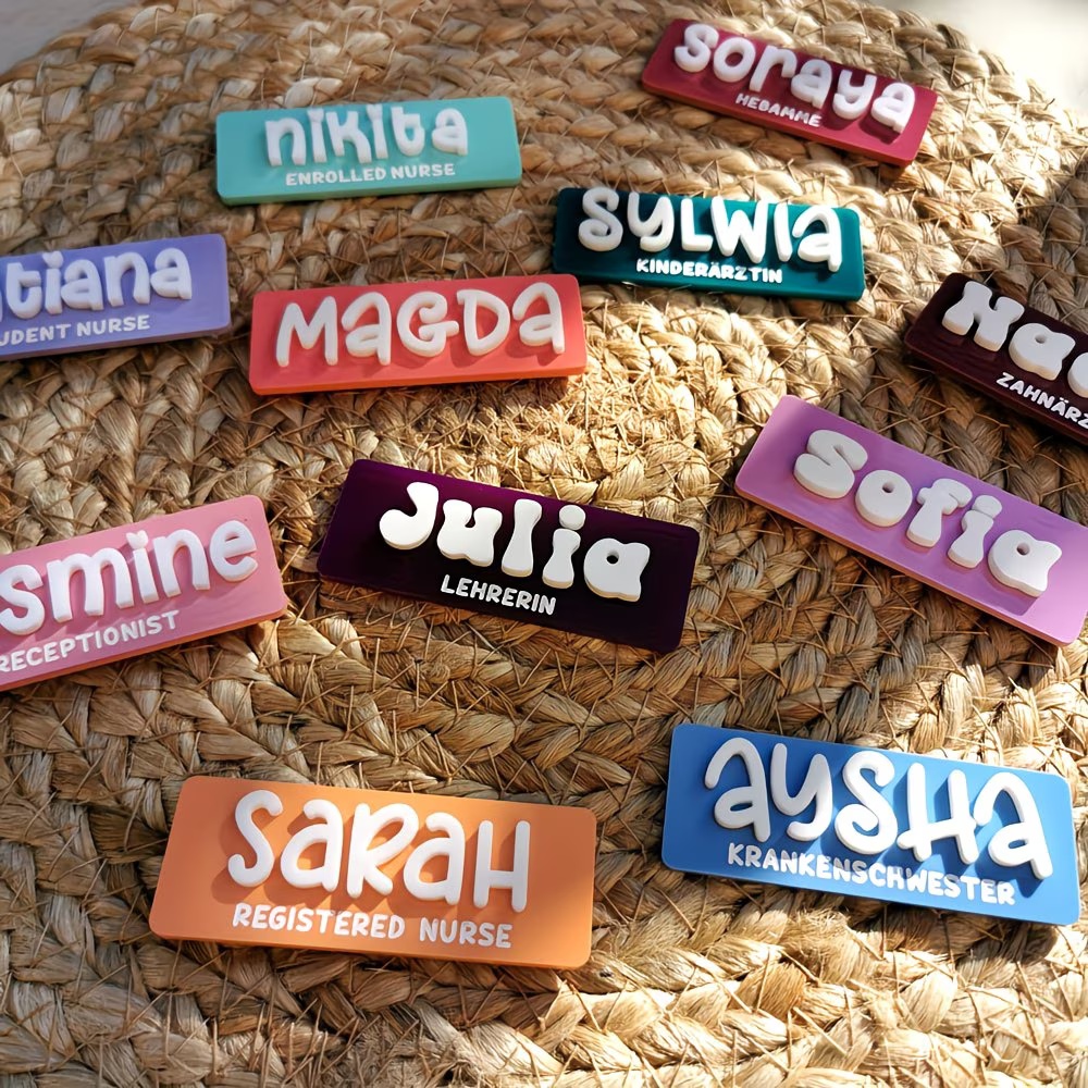 Personalized Name Brooch Badge – обзор и цена Embroidery Texture