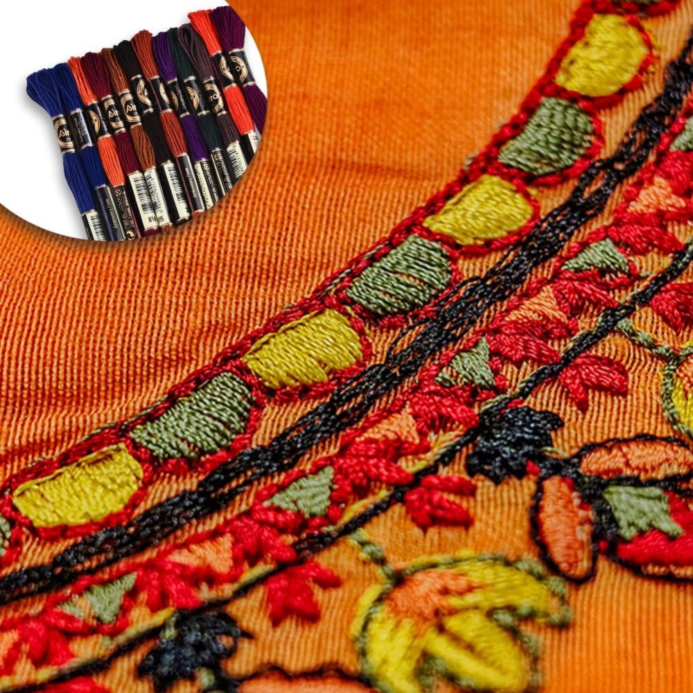 12 Skeins 6 Strands Hand Varie – обзор и цена Embroidery Yarns