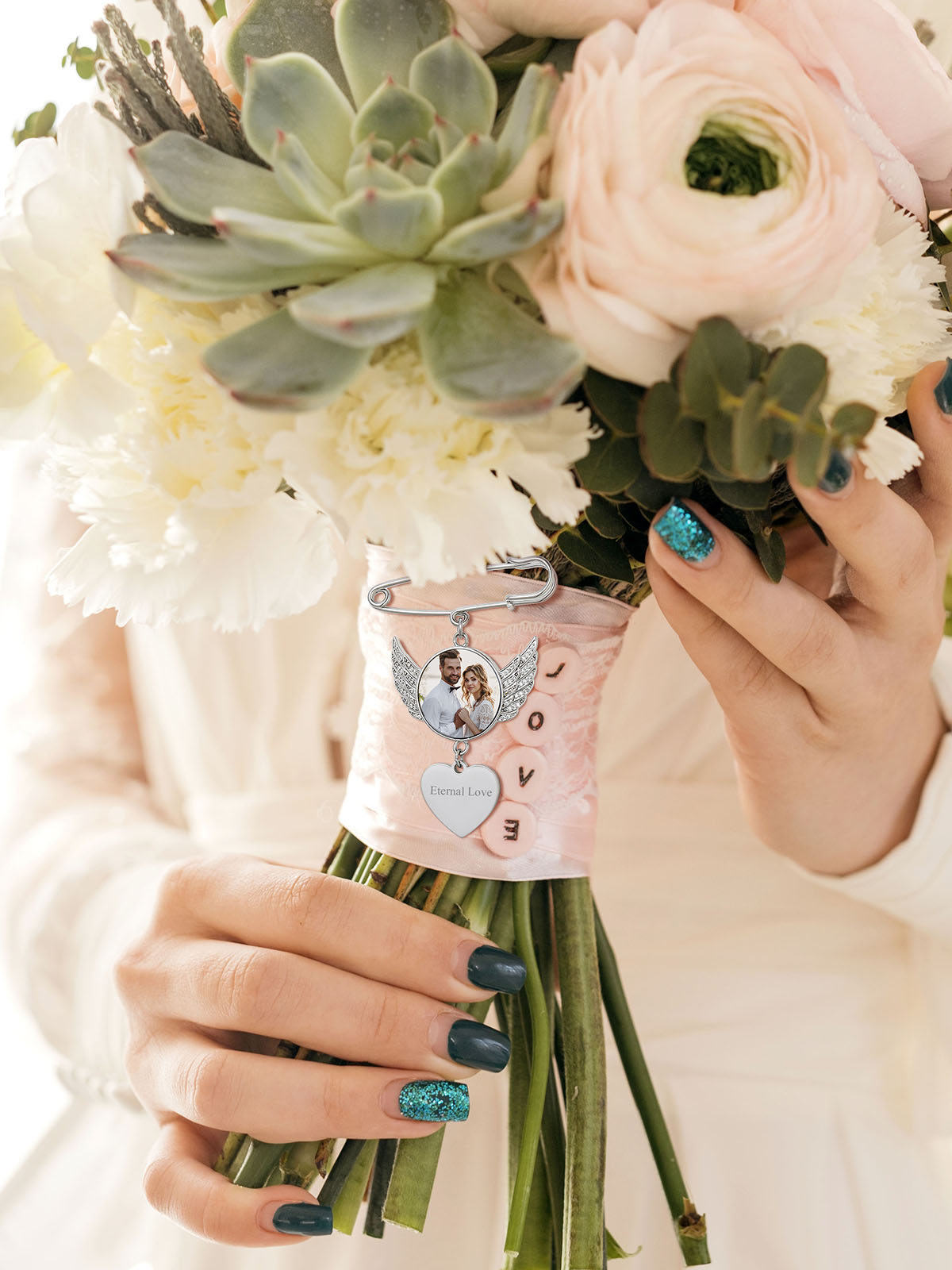 U7 Custom Wedding Bouquet Phot – обзор и цена Embroidery Texture