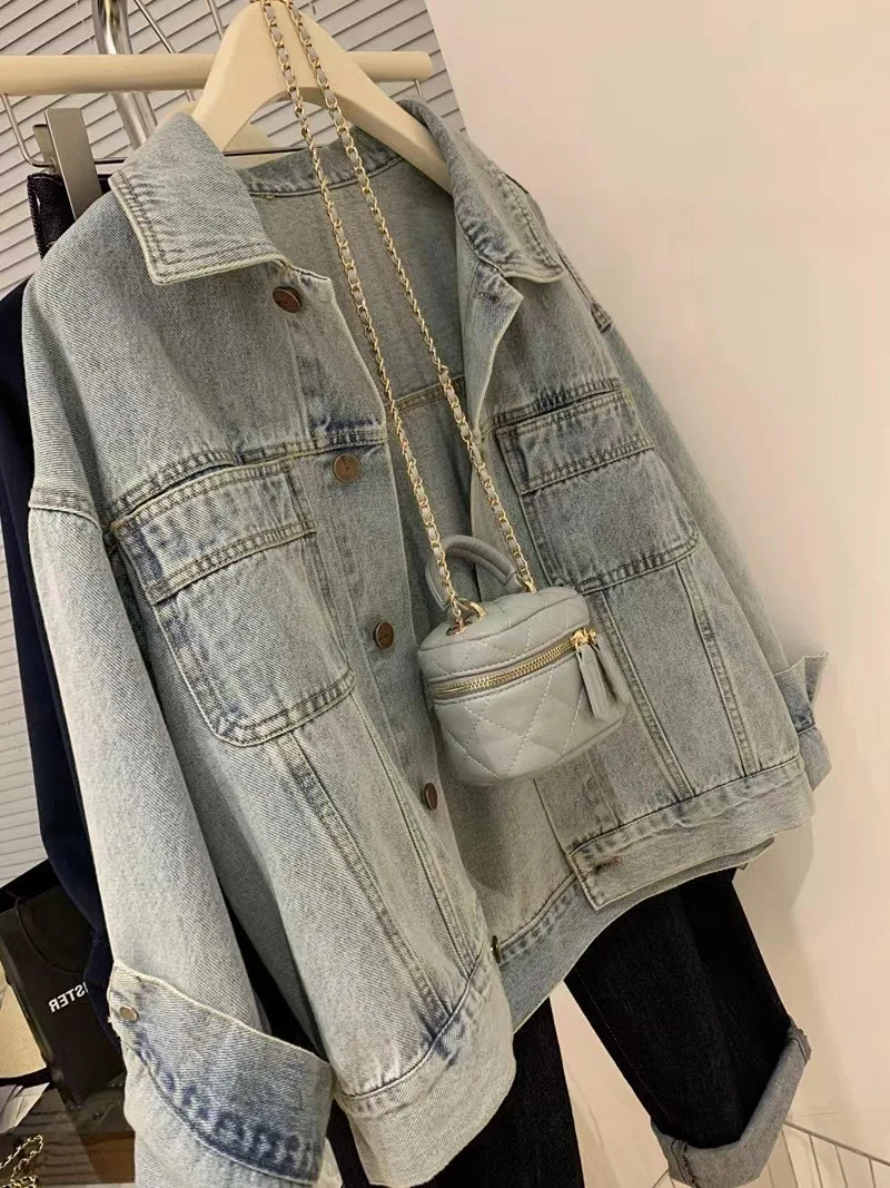 Denim Coat Women Y2k Spring Au – обзор и цена Embroidery Gothic