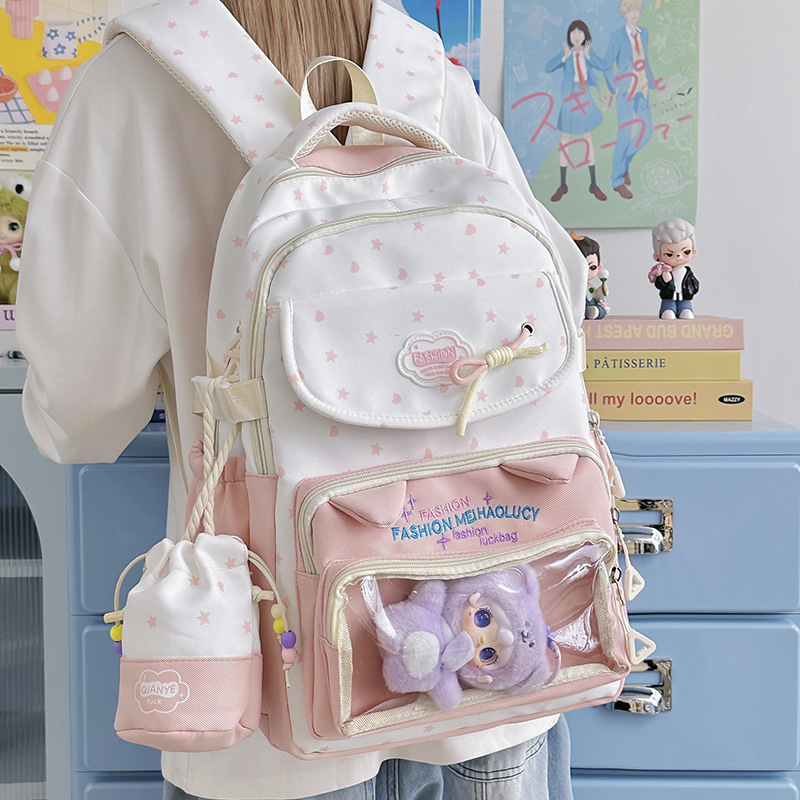 New Cute Transparent Anime Bac – обзор и цена Embroidery Texture