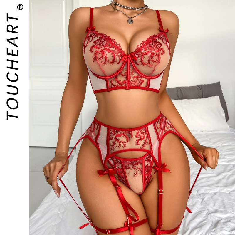 Toucheart Sexy Clothes Women L – обзор и цена Embroidery Underwear