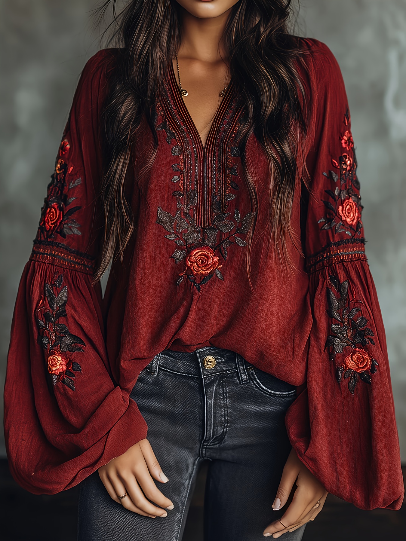 Women‘s Spring Blouse Retro Em – обзор и цена Embroidery Shirt