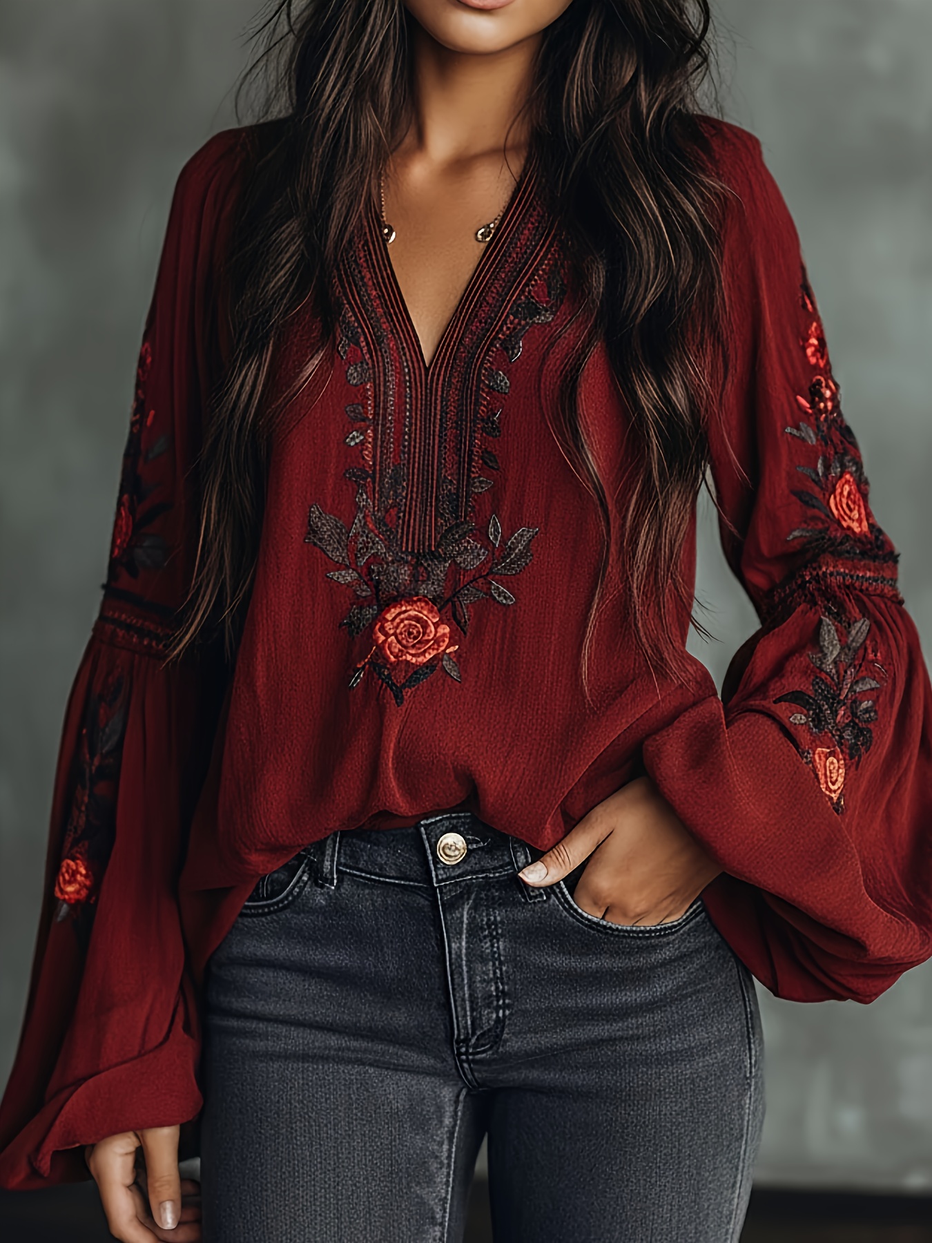 Women‘s Spring Blouse Retro Em – обзор и цена Embroidery Shirt