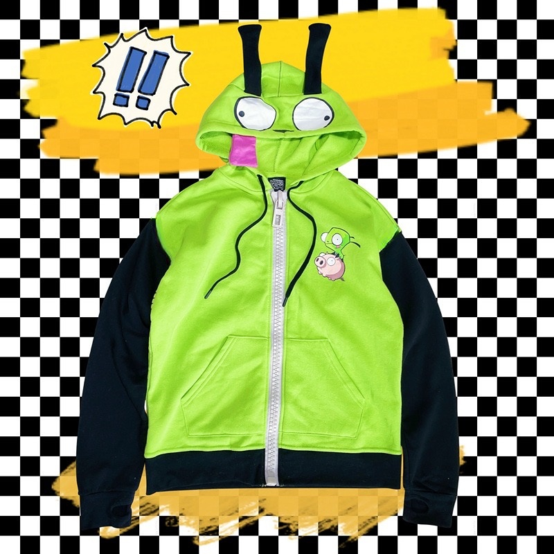 Anime Invader Cosplay Costume  – обзор и цена Embroidery Zip Up Hoodie