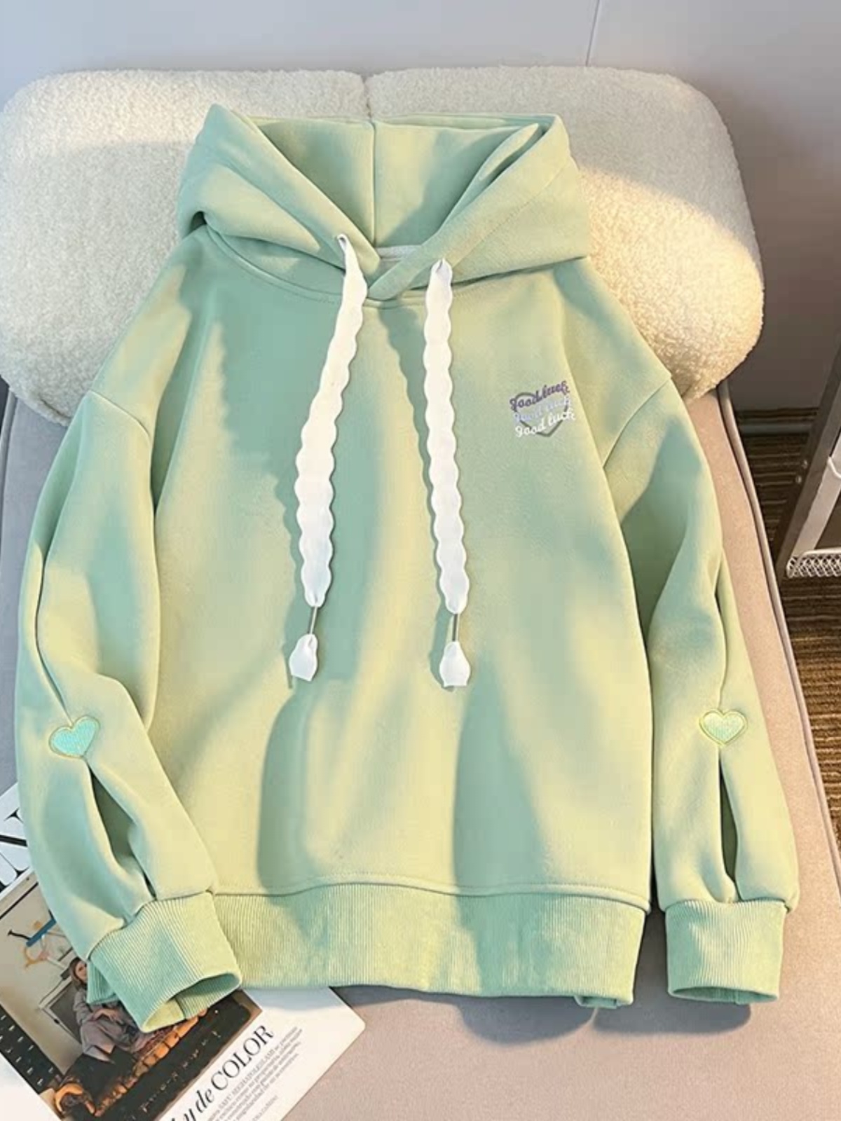 Thickened Hoodie Sweatshirt Gi – обзор и цена Embroidery Design Love