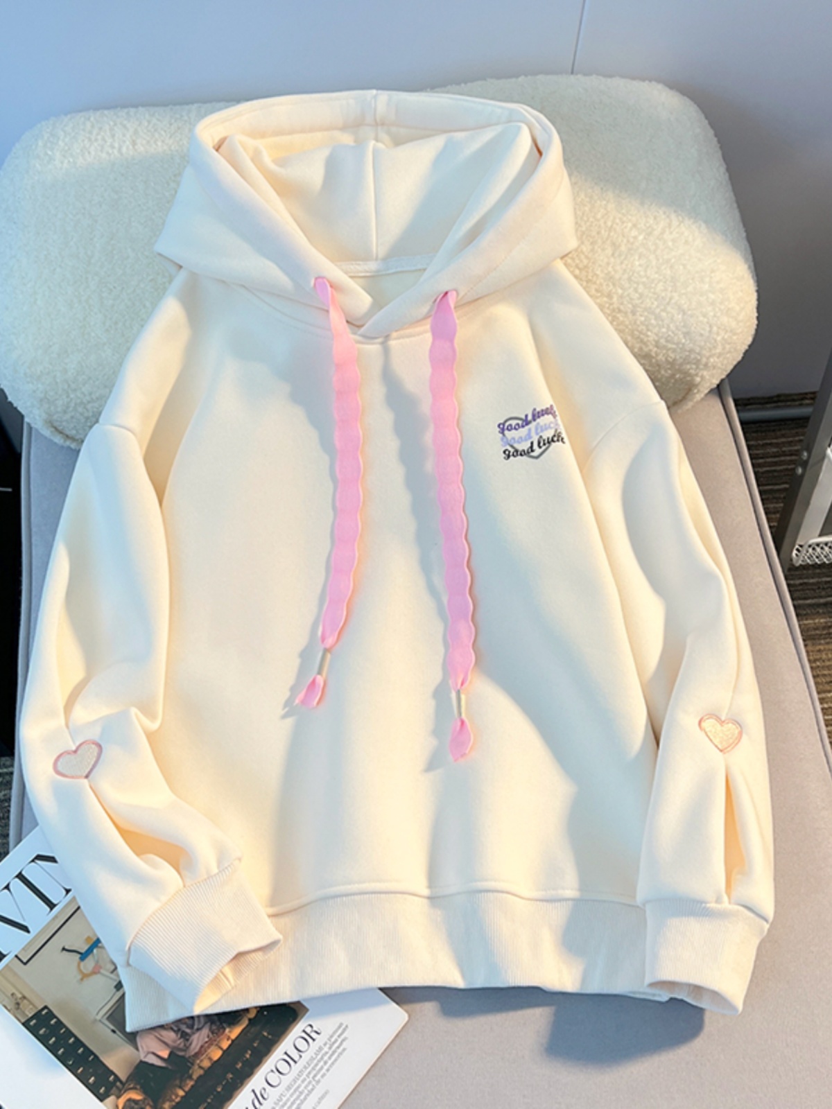Thickened Hoodie Sweatshirt Gi – обзор и цена Embroidery Design Love
