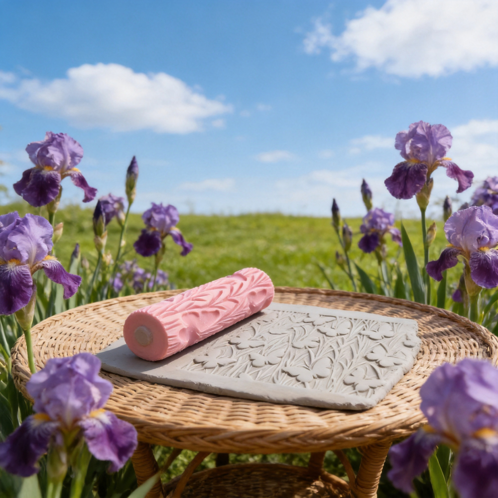 DIY Pottery Craft Rolling Pin  – обзор и цена Embroidery Texture