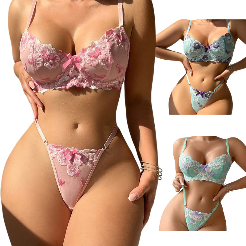 Embroidery Pink Floral Romanti – обзор и цена Embroidery Underwear