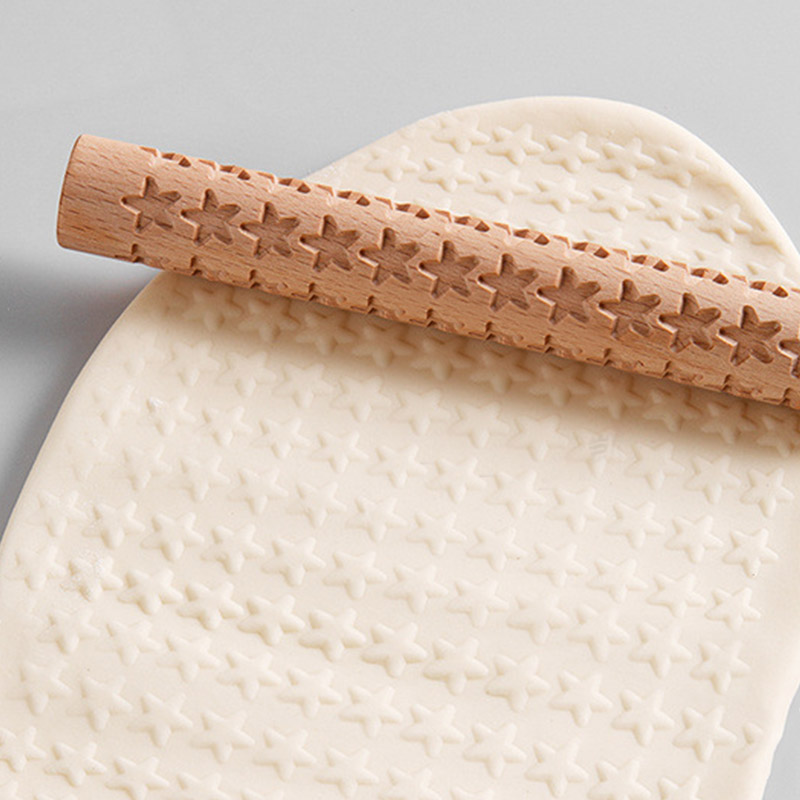 Wooden Texture Rolling Pin Cer – обзор и цена Embroidery Texture