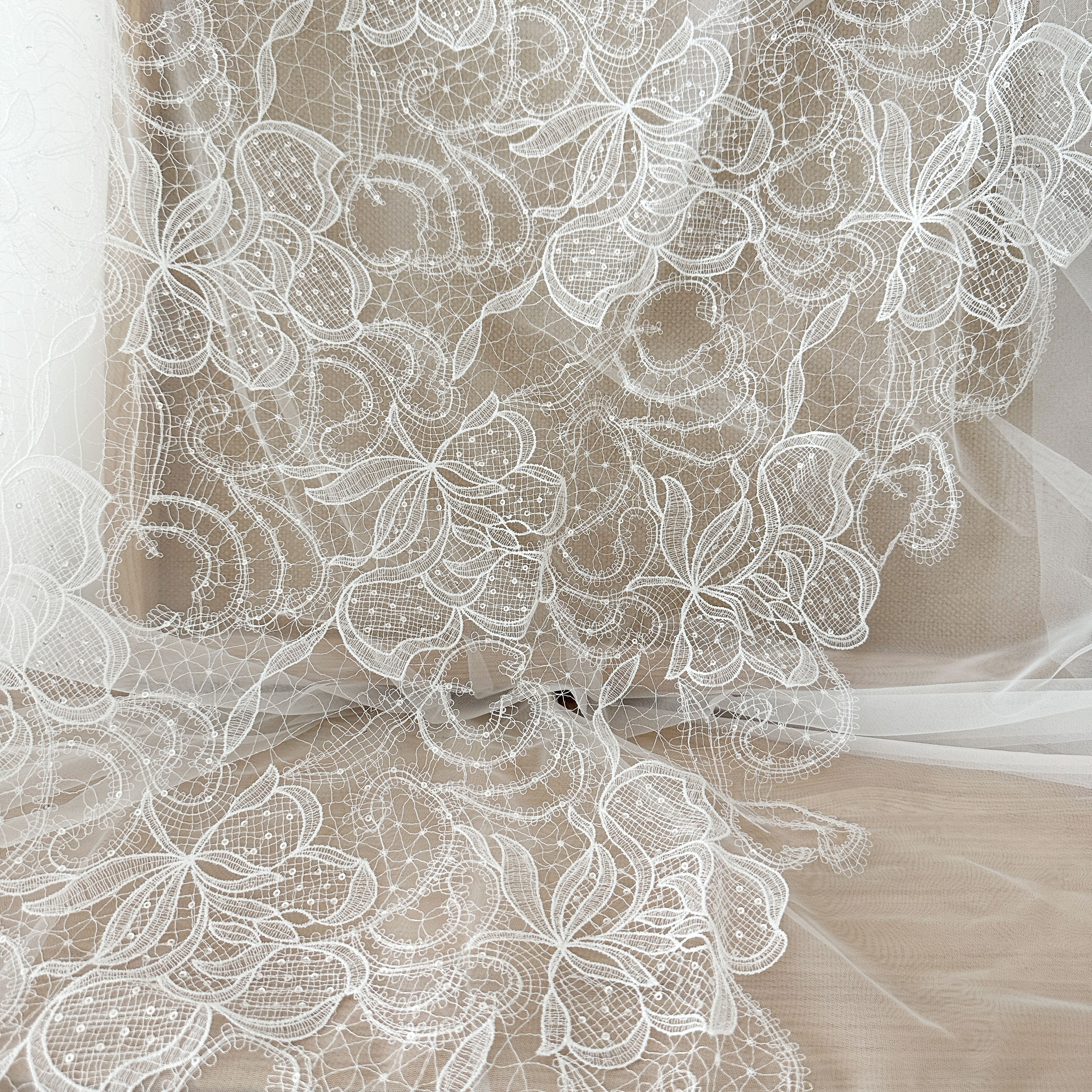 1 Yard Ivory Exquisite Alencon – обзор и цена Embroidery Hat Machine