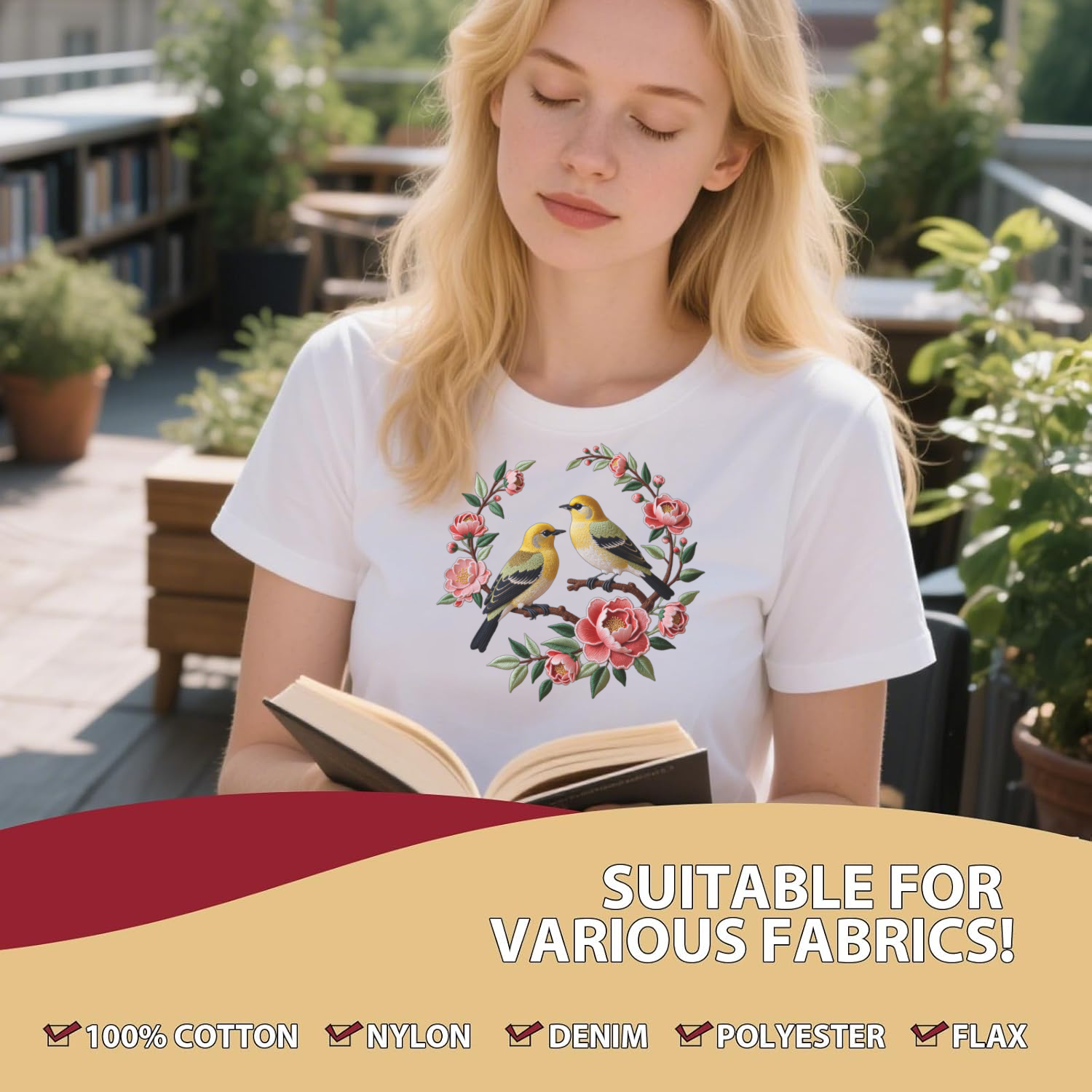 1 Piece of Bird Pattern Clothi – обзор и цена Embroidery Shirt