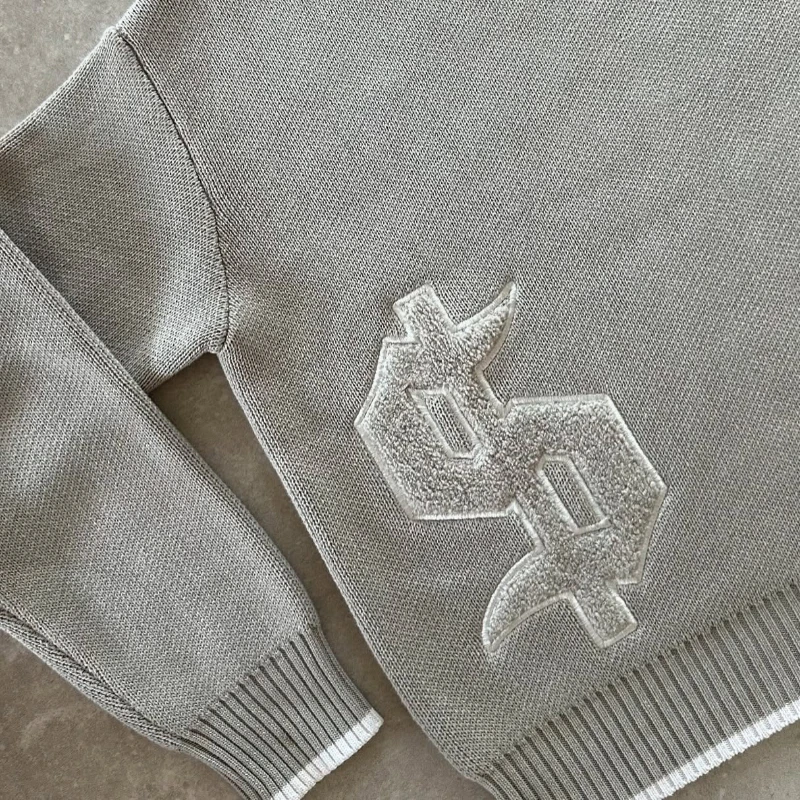 Harajuku Casual gold Sweaters  – обзор и цена Embroidery Gothic