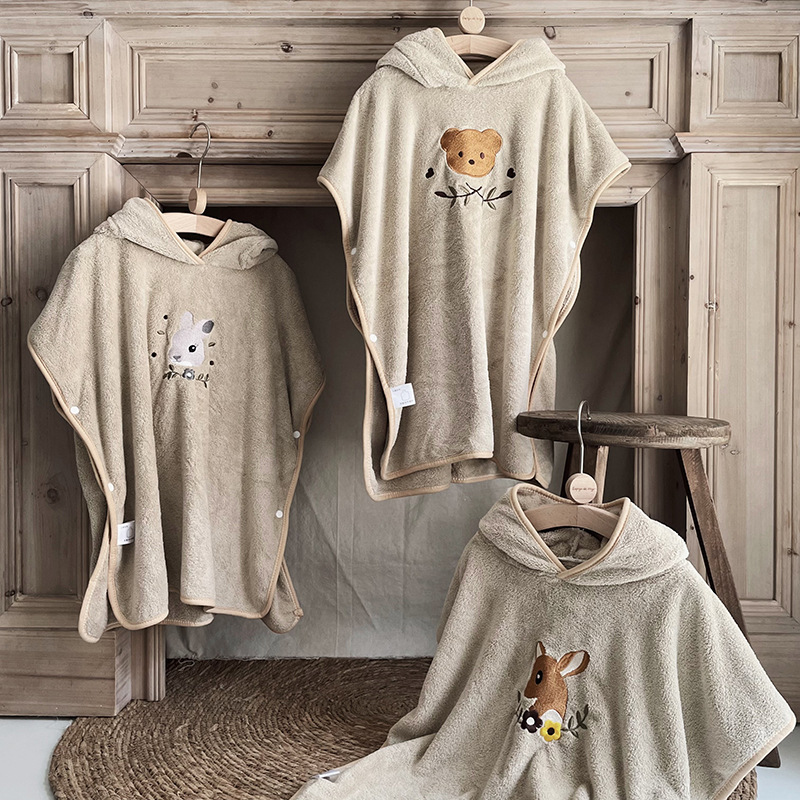 Children's Coral Fleece Cloaks – обзор и цена Embroidery Towel