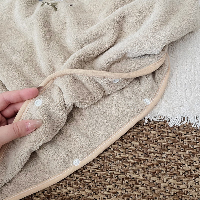 Children's Coral Fleece Cloaks – обзор и цена Embroidery Towel