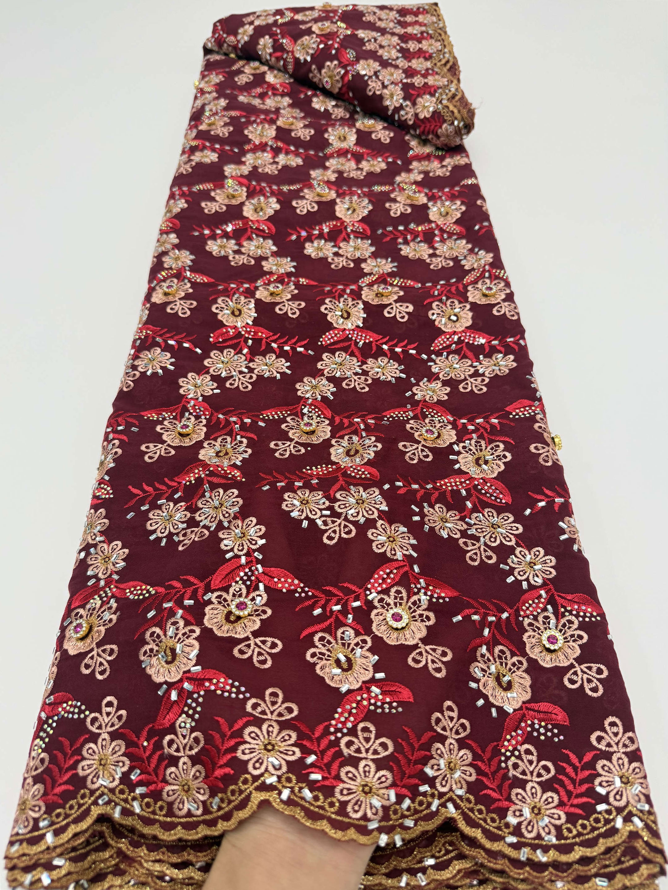 Newest Embroidery Swiss Voile  – обзор и цена Embroidery Texture