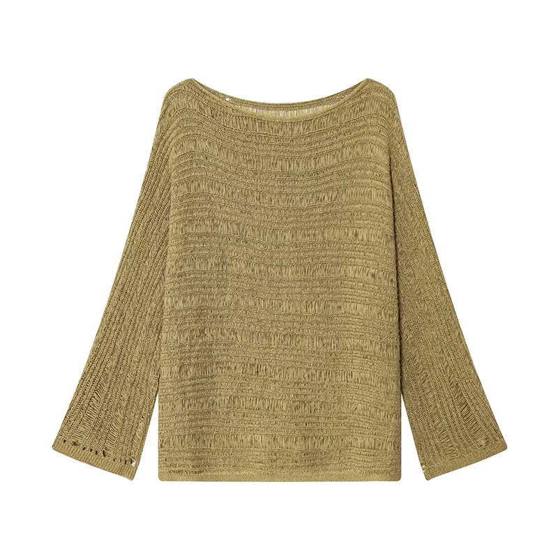 Vintage Boat Neck Knit Sweater – обзор и цена Embroidery Origin