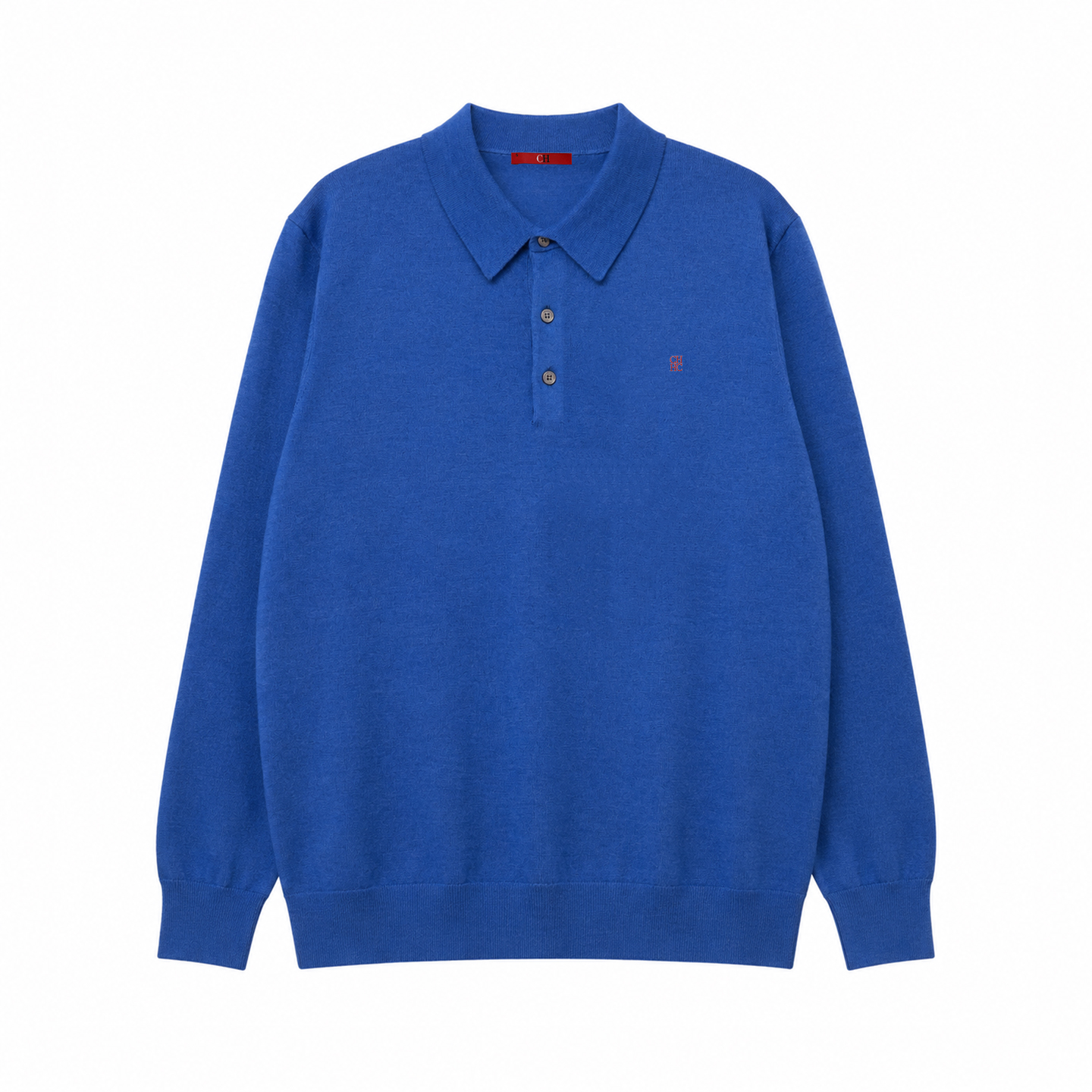 CH Men's Knit Polo Shirt Long  – обзор и цена Embroidery Men Shirt