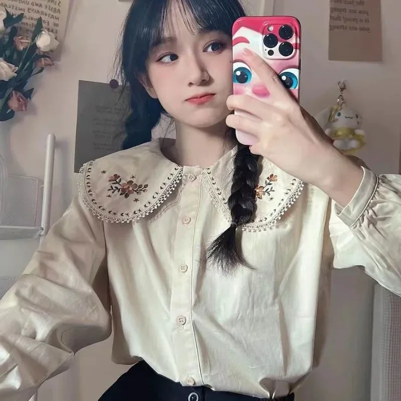 Shirts Women Japan Style Embro – обзор и цена Embroidery Design Love