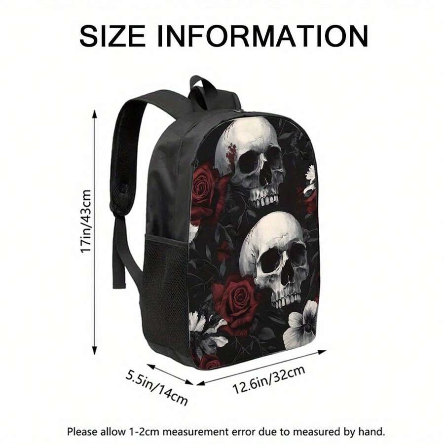 Gothic Skull Floral Backpack B – обзор и цена Embroidery Gothic