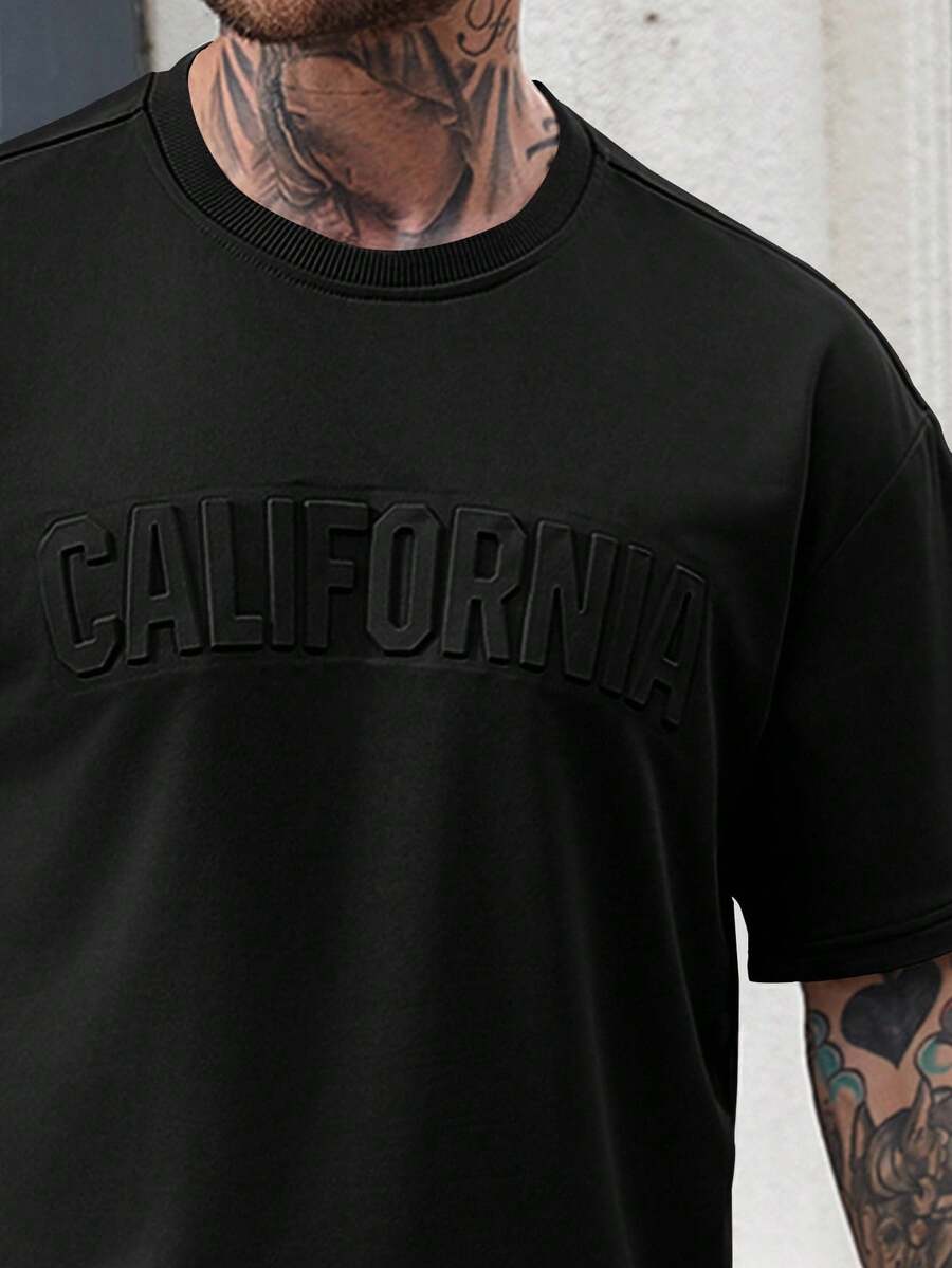 Mens Casual Solid Color Letter – обзор и цена Embroidery Men Shirt