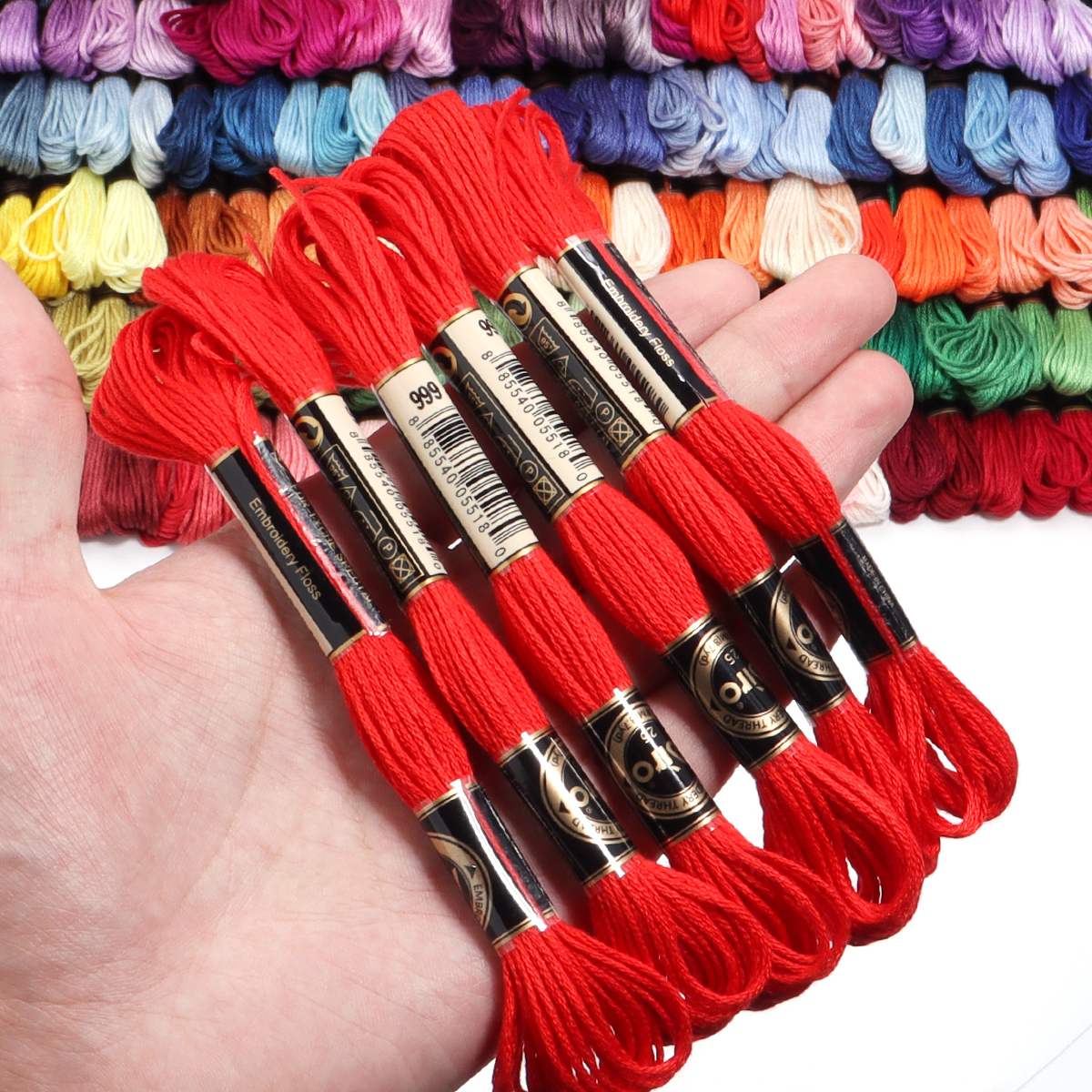 6Pcs/Lot Multicolor Polyester  – обзор и цена Embroidery Yarns