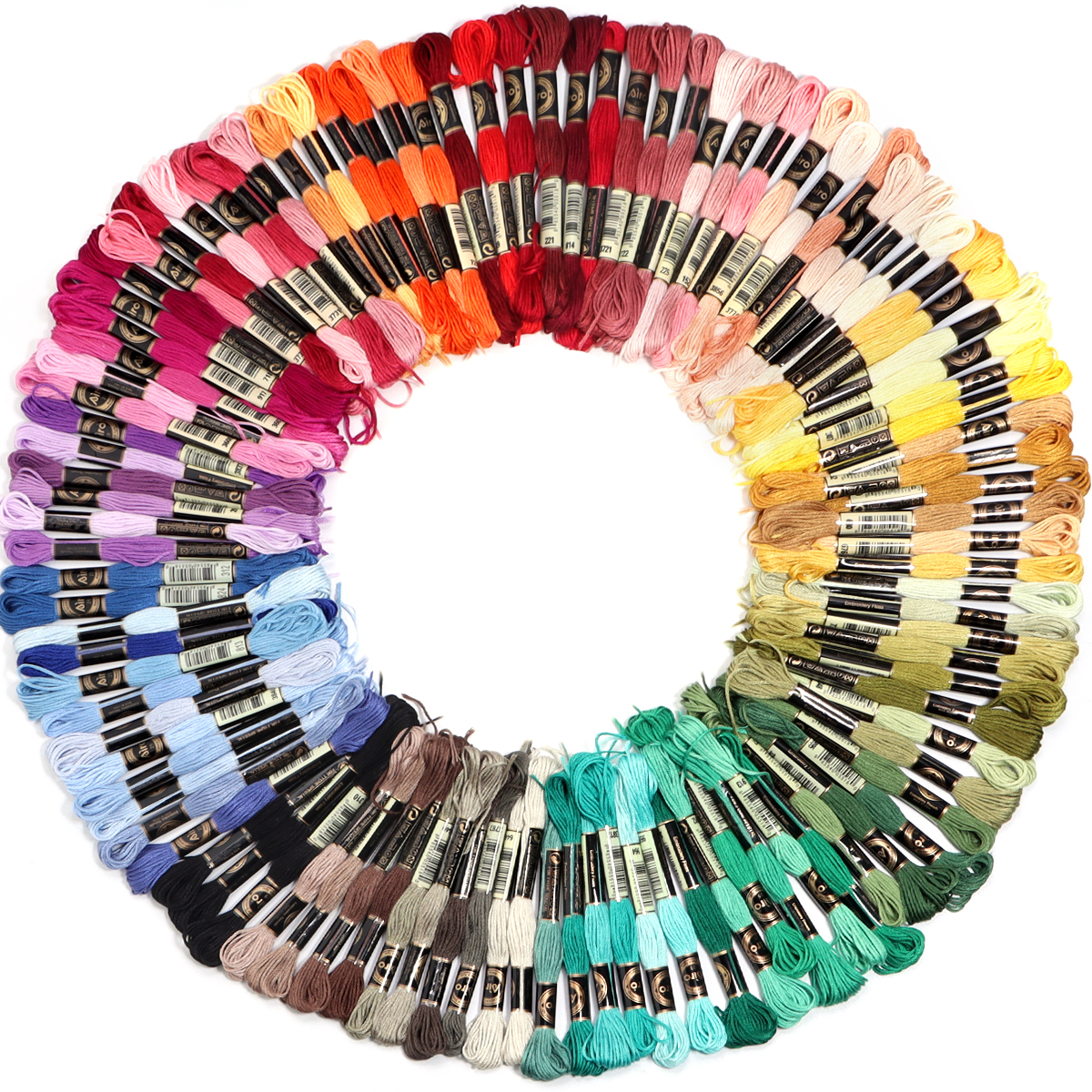6Pcs/Lot Multicolor Polyester  – обзор и цена Embroidery Yarns