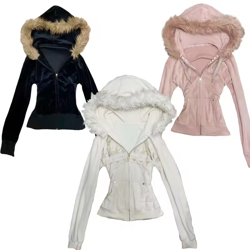 Hoodie Coat Women Punk Hooded  – обзор и цена Embroidery Zip Up Hoodie