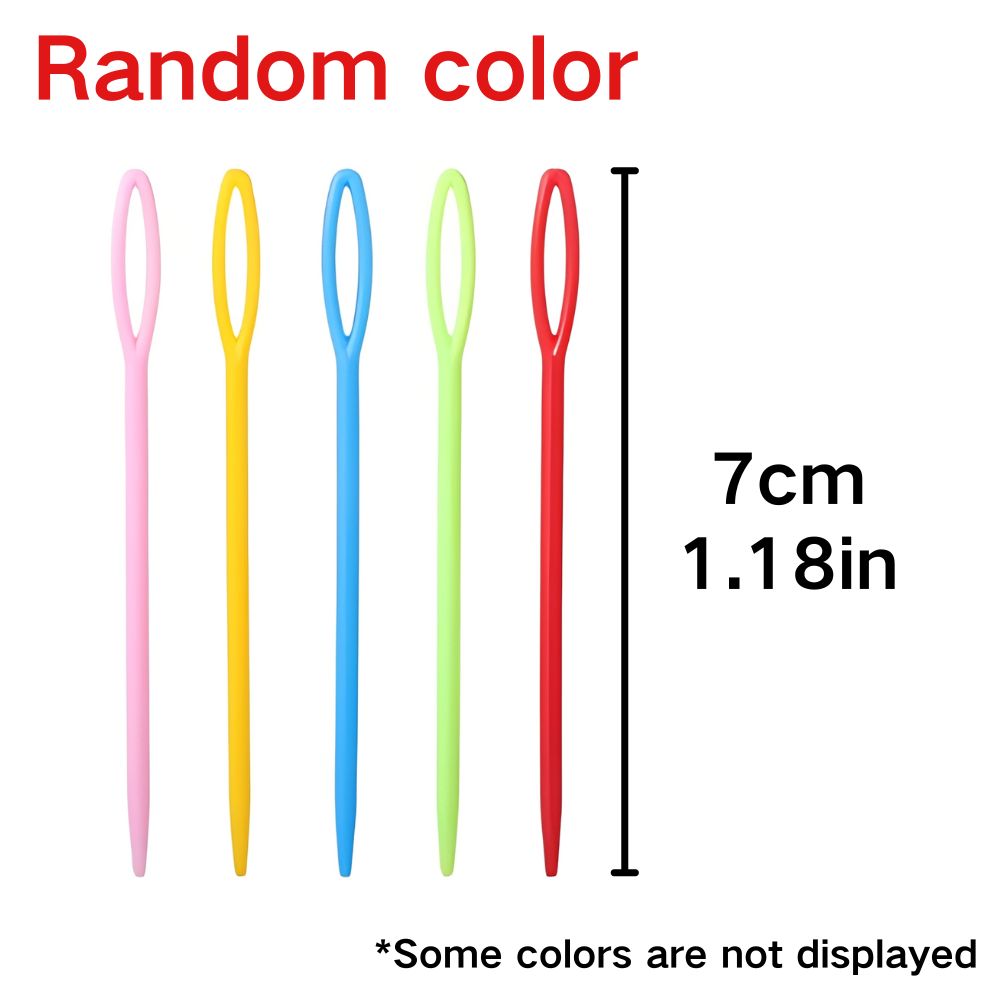 50pcs 7cm Random Color Blunt T – обзор и цена Embroidery Yarns