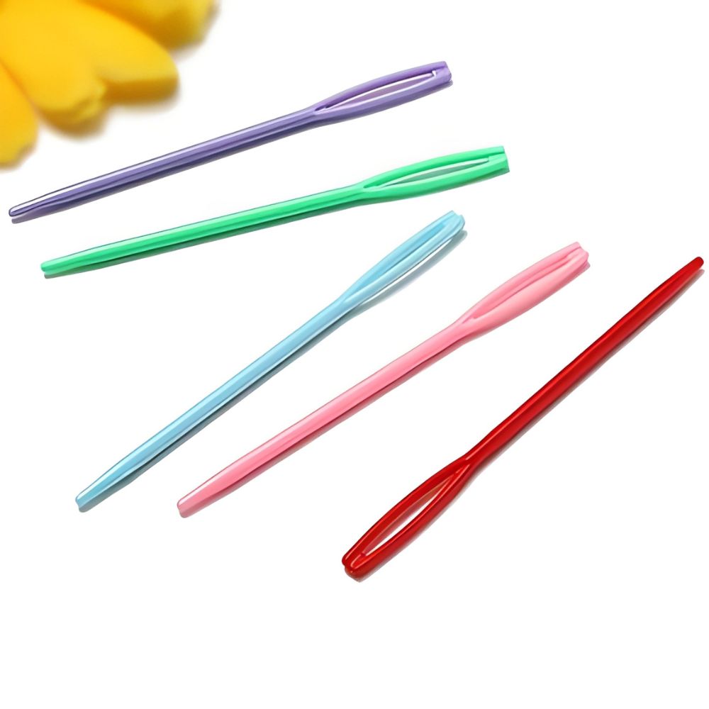 50pcs 7cm Random Color Blunt T – обзор и цена Embroidery Yarns