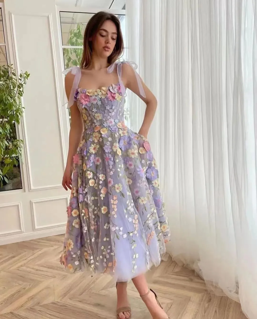 Women's Dress Fashionable 3D F – обзор и цена Embroidery Zara