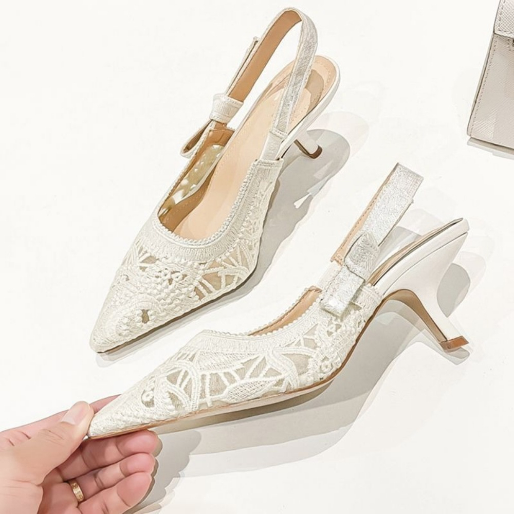 Genuine Leather High Heel Sand – обзор и цена Embroidery Yes
