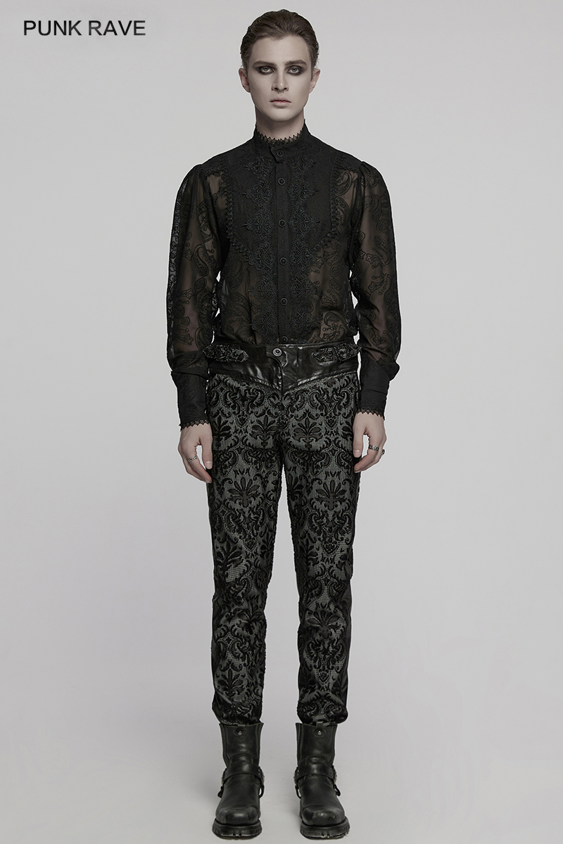 PUNK RAVE Men's Gothic Palace  – обзор и цена Embroidery Gothic