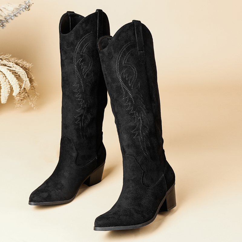 Women's Pointed Toe Suede Embr – обзор и цена Embroidery Yes