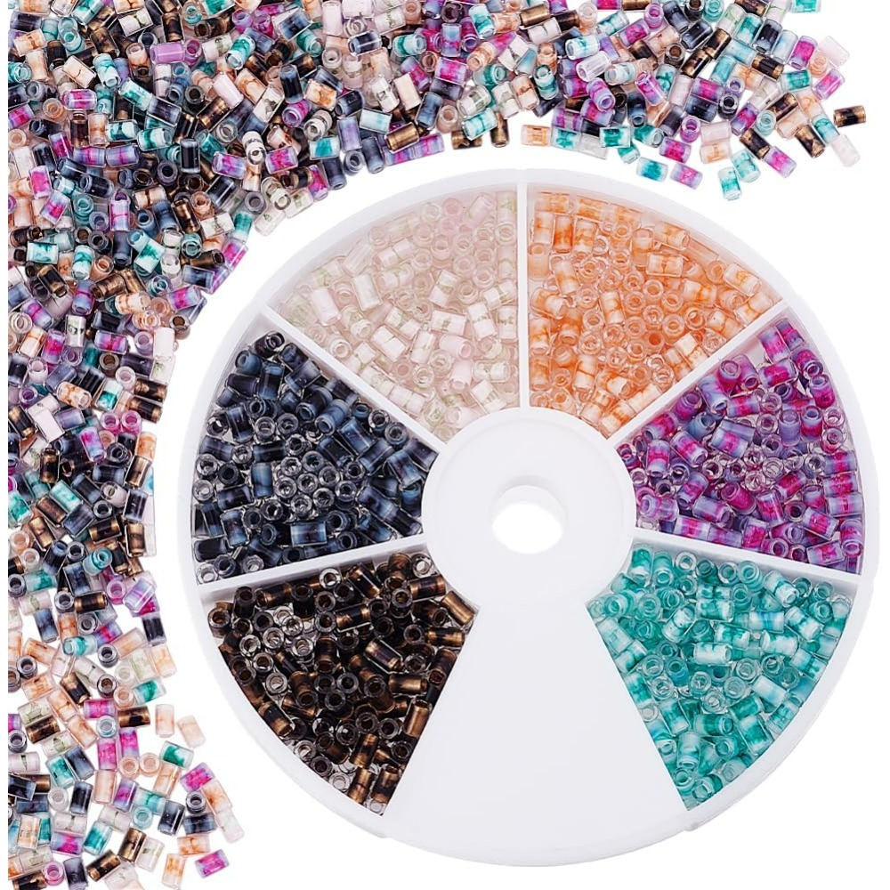 720pcs 6 Colors Tube Beads 24g – обзор и цена Embroidery Youtube