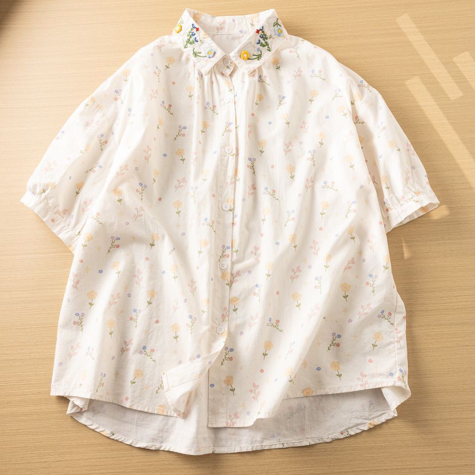 Clearance sale of summer flora – обзор и цена Embroidery Men Shirt