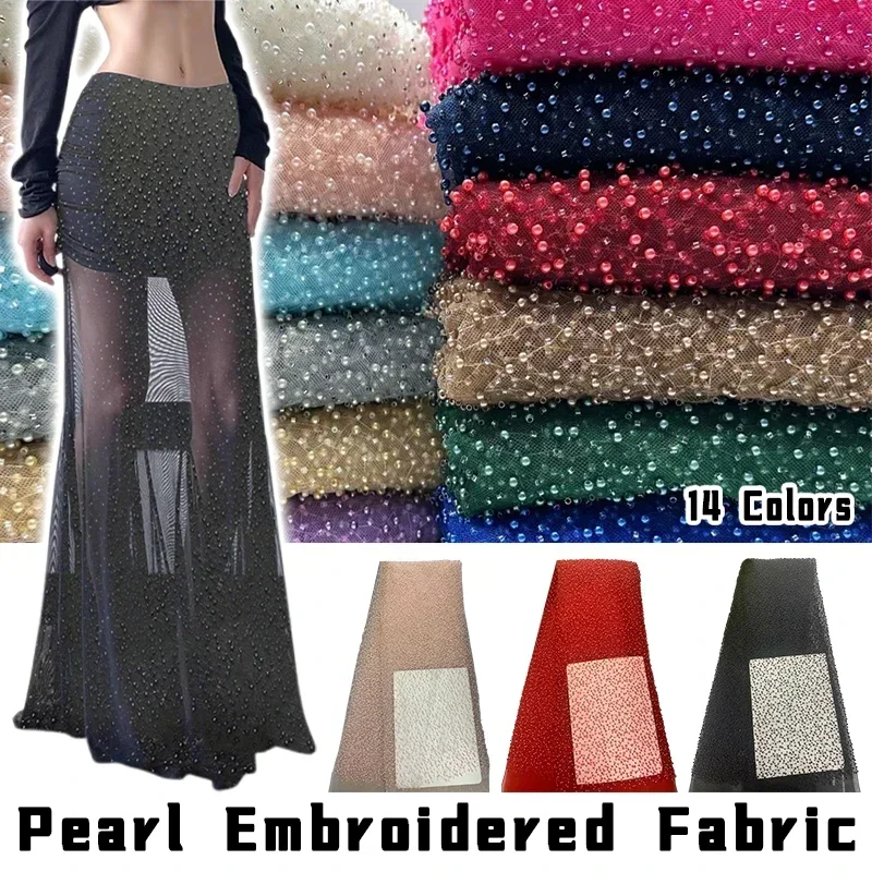 1yard Pearl Mesh Fabric Round  – обзор и цена Embroidery Youtube