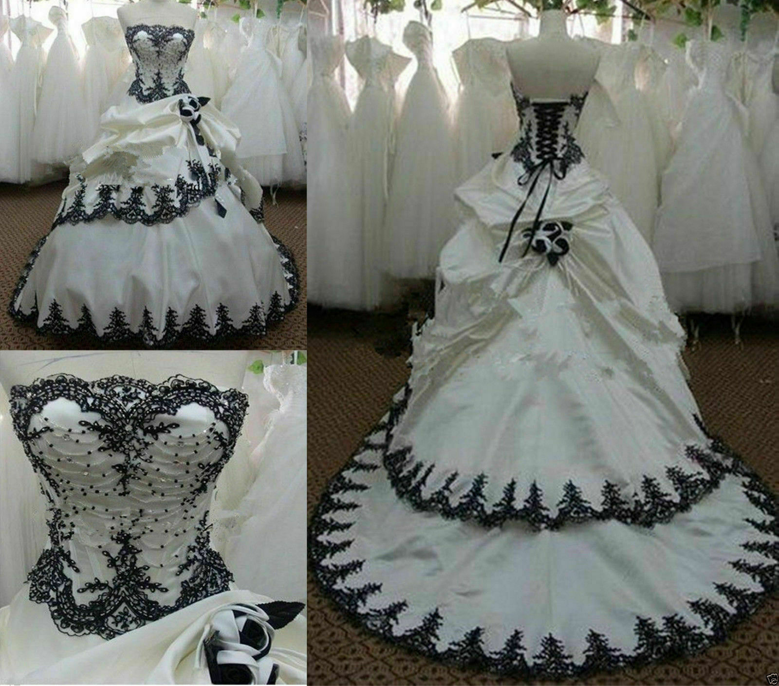 Vintage Wedding Dress Gothic B – обзор и цена Embroidery Gothic