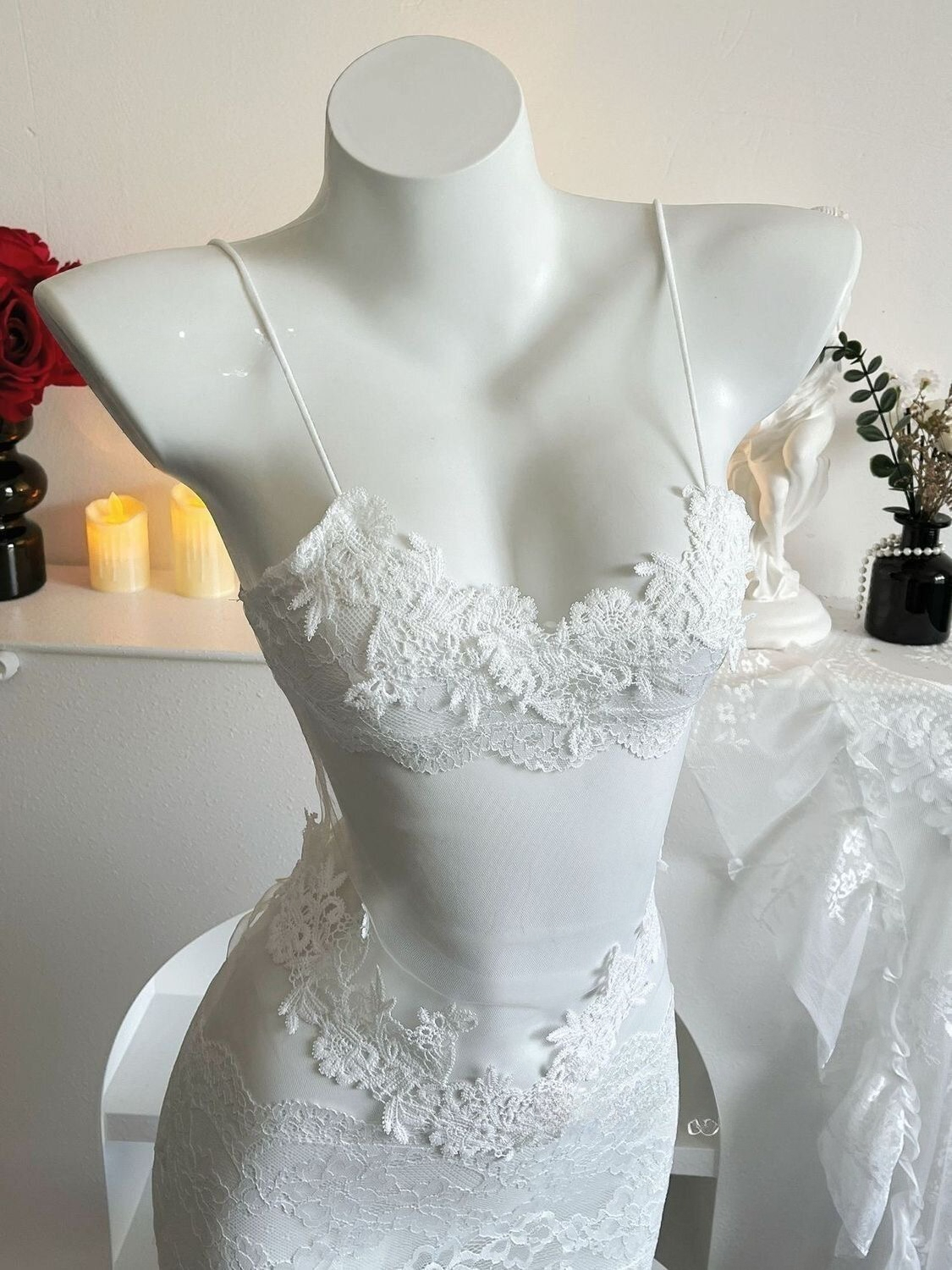 Sexy Lace Embroidery Strapless – обзор и цена Embroidery Underwear