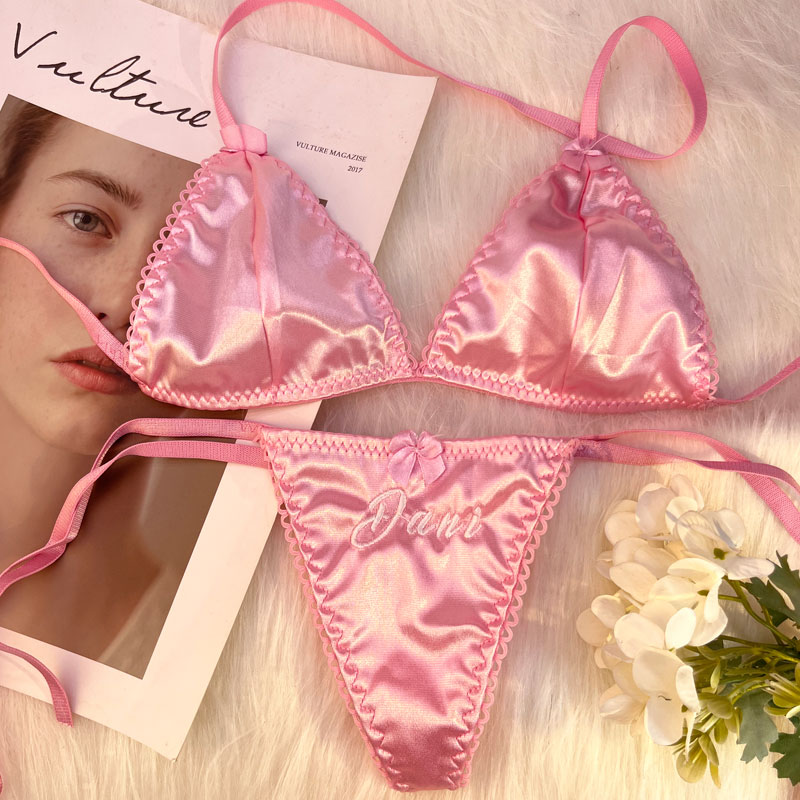Custom Name Thongs Triangle Br – обзор и цена Embroidery Underwear