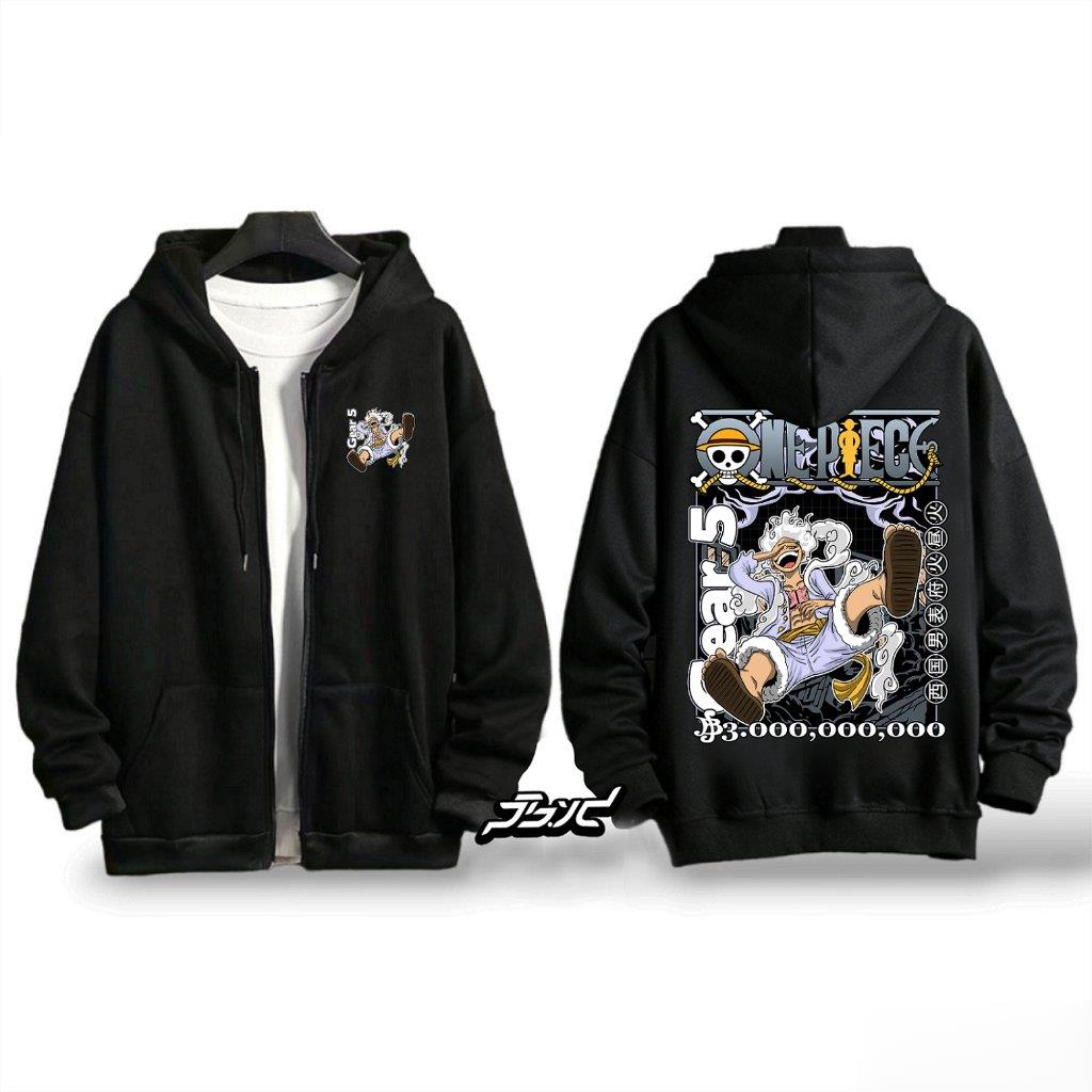One Piece Gear 5 Luffy Anime H – обзор и цена Embroidery Zip Up Hoodie