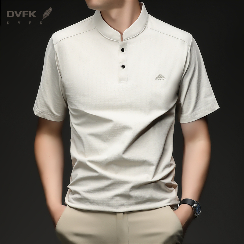 Mens Short Sleeve Mandarin Col – обзор и цена Embroidery Men Shirt