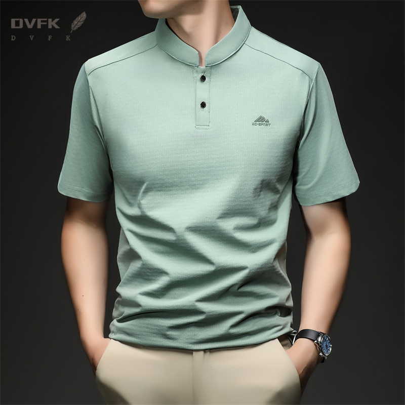 Mens Short Sleeve Mandarin Col – обзор и цена Embroidery Men Shirt